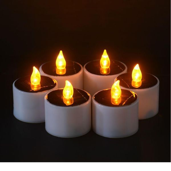 

solar power led candles flameless lights electronic waterproof solar led tea lights for christmas outdoor home party dec qylidg