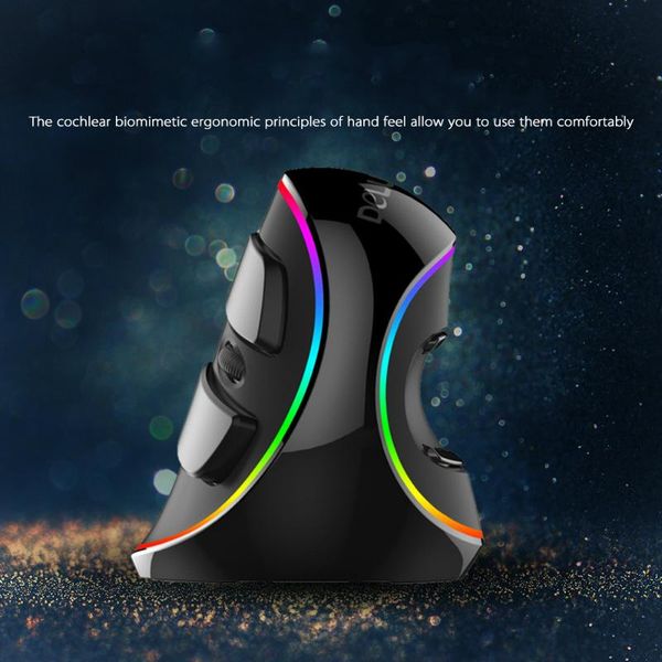 

mice colorful delux genuine vertical mouse m618plus wireless/wired