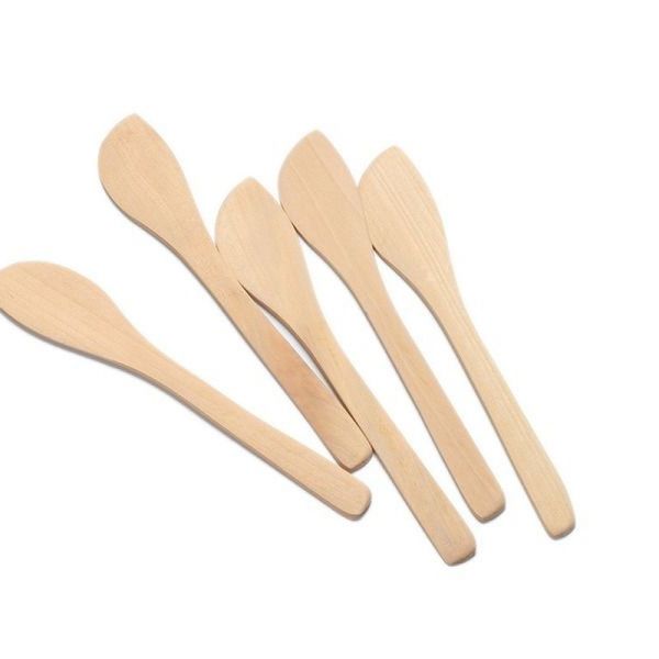 Coltello per burro per marmellata in legno Strumenti per spalmare il formaggio Cucchiaio per riempire gnocchi Accessori da cucina artigianali 4574 Q2