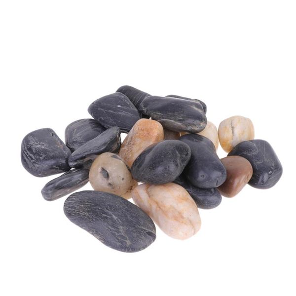 

garden decorations 1 pack of 1000g natural stone pebble aquarium ornament gravel polished decoration fish tank flowerpot paving accessories