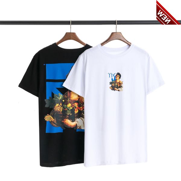 

portrait white off style arrstyle print oversized short sleeve t-shirt, White;black