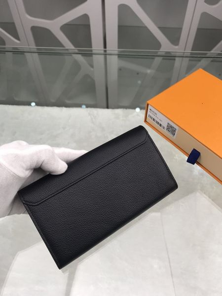 

an elegant wallet made of imported soft calfskin for men and women, Red;black