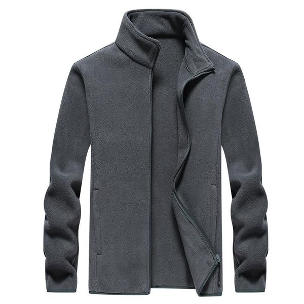 

men's jackets scienwear 2021 fleece polar jacket outdoor liner spring autumn and winter double-sided thickening sweater cardigan, Black;brown