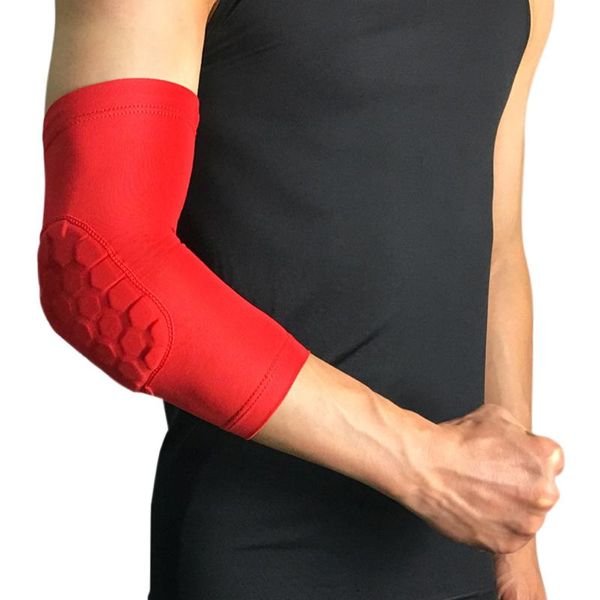 

elbow & knee pads men women sleeve elastic elbows brace protector support for tennis basketball sports hv99, Black;gray