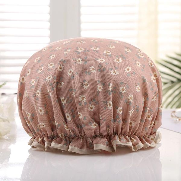 

waterproof shower cap high-quality bath bathing cute kitchen hat oil fume caps