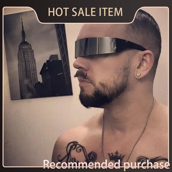 

wrap sunglasses rkkvu lxl frame strange mincl/ one piece black flat shades novelty party ladies funny mens costume sccgf, White;black