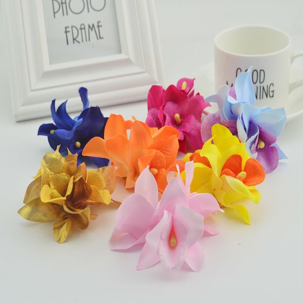 

vuelos seda adornos navideños para el hogar scrapbooking diy guirnalda accesorios novia de flores artificiales