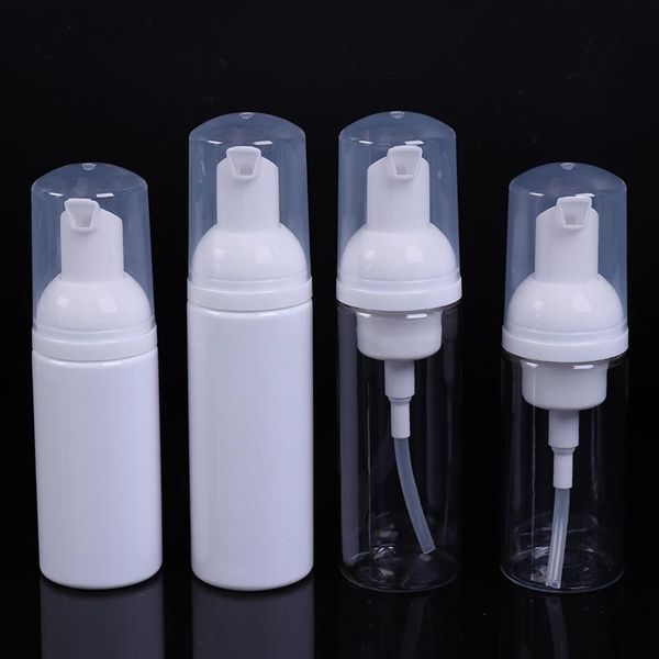 

1pc 50ml/60ml bubbler white/clear foaming mousse bottle shampoo lotion shower gel foam pump bottles travel use