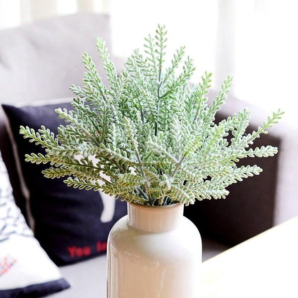 

decorative flowers & wreaths artificial green plants, 33cm* wool-planting sheep horns and antler leaves,high-end home decoration,flower arra