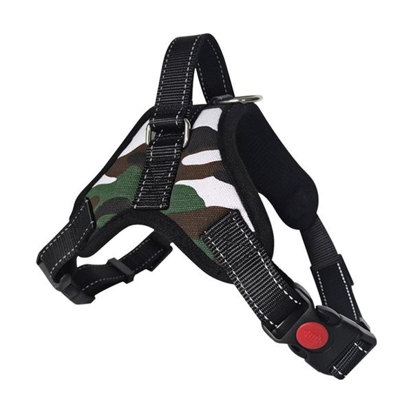 

dog collars & leashes polyester padded with handle pet supply outdoor training portable reflective adjustable strap cat step in harness pupp