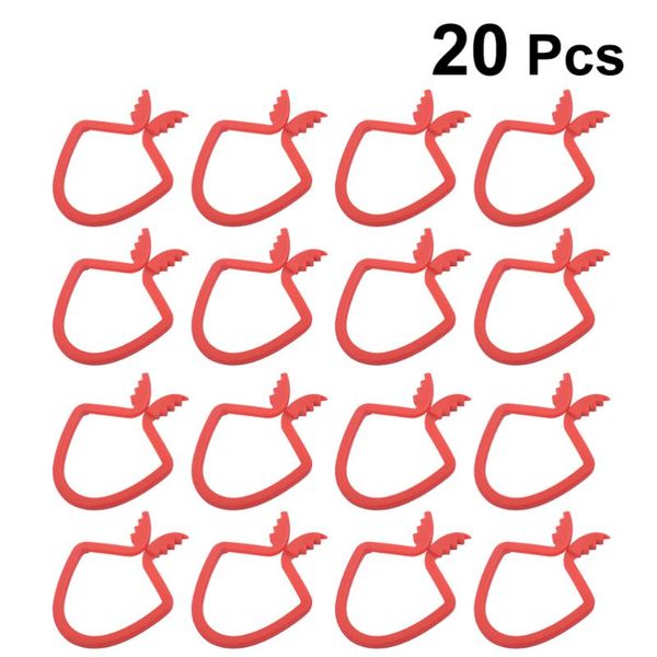 

20pcs multifunctional towel clips travel socks clips practical clothes red