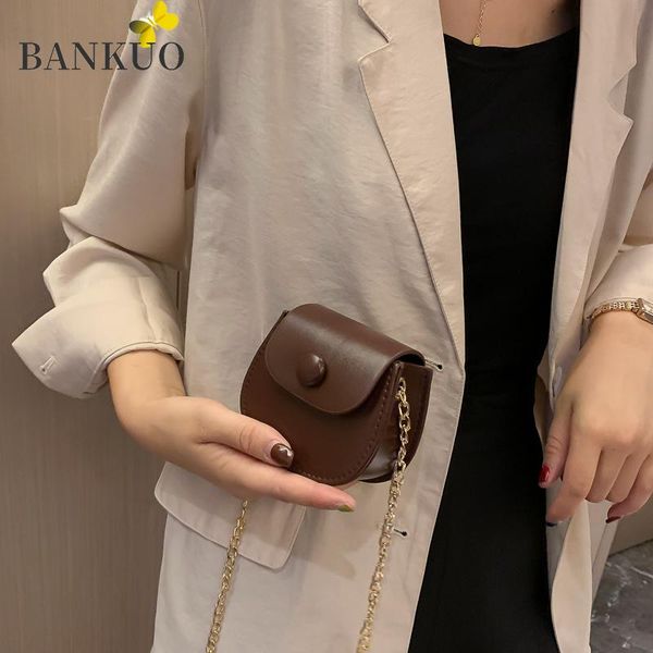 

shoulder bags bankuo women's pu leather hasp 2021 spring fashion mini lipstick packet casual crossbody z211