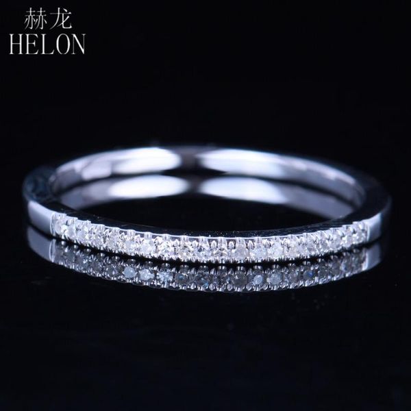 

cluster rings helon solid 10k white gold round 0.1ct real natural diamonds anniversary wedding ring band women trendy fine jewelry gift, Golden;silver