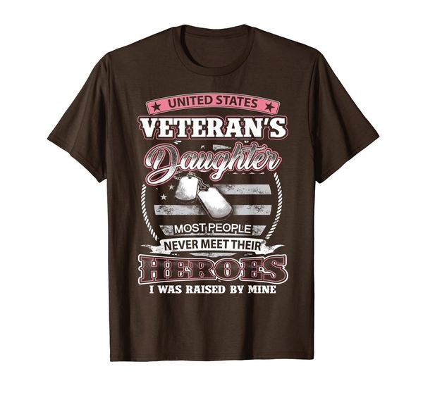 

united states veteran's daughter i was raised by mine shirt, White;black