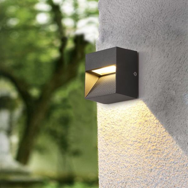 

3w led cob wall fixture light outdoor corner lamp waterproof step stair gate walkway garden yard