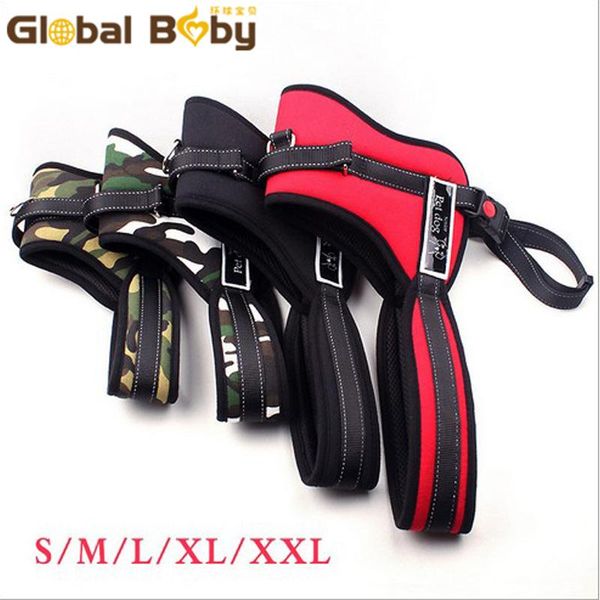 

dog collars & leashes (20 pieces/lot) wholesale vest nylon protective body pitbull medium large pet harness