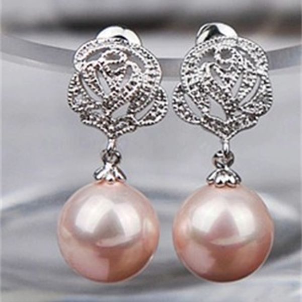 

white *pink*red pear 925 silver women's earigns (wxfefd863