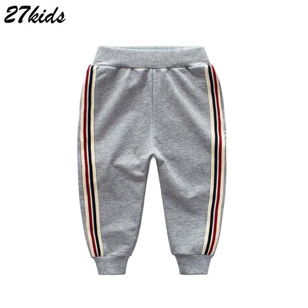 

trousers 27kids baby boys teenages with stripe cotton soft pants 2021 long jogging children's clothing autumn for 2-9 years, Blue
