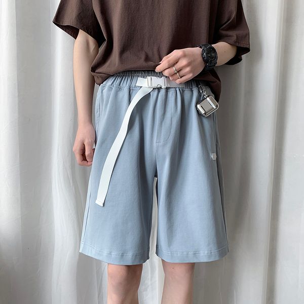 

2021 new summer men's youth casual loose five-point sports harem cotton multi-pocket bodybuilding beach shorts m-2xl tfmi, White;black