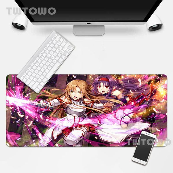 

mouse pads & wrist rests sword art online girl mat mousepad gaming mousepads keyboard pad soft natural rubber hd sell mice