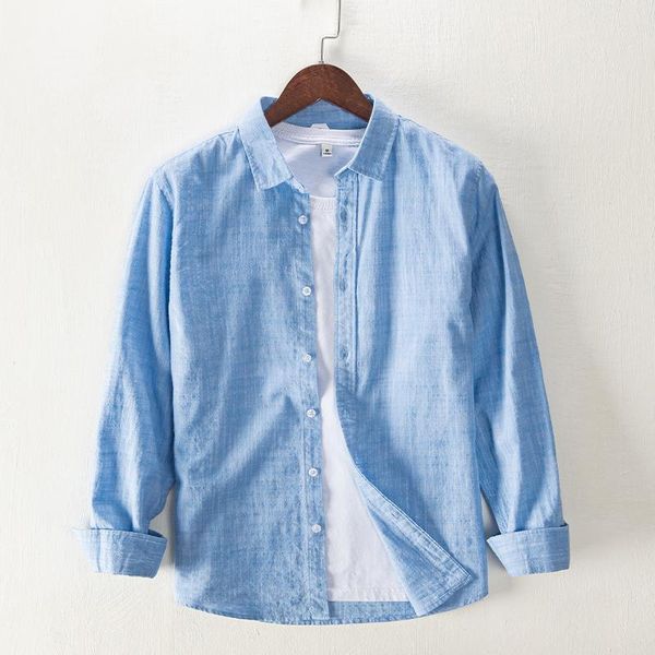 

men's casual shirts 100% cotton long-sleeved pure shirt men brand for fashion trendy mens comfortable camisa chemise 6 color, White;black