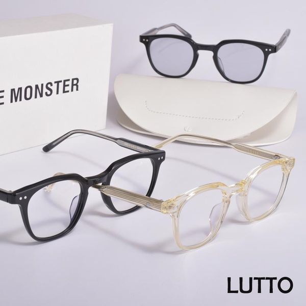 

fashion sunglasses frames 2021 gm gentle oval myopia glasses frame women men prescription monster lutto eyewear, Black