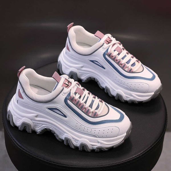 

harajuku style ins daddy shoes chilen's 2021 spring thick soled sports leisure inner elevated women's cat claw