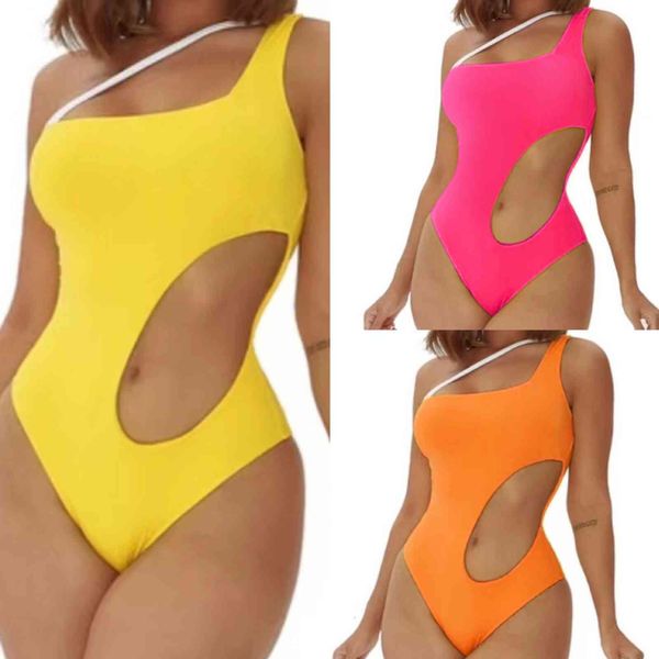 

2021 bikini single solid color swimsuit women y1085, Red;black