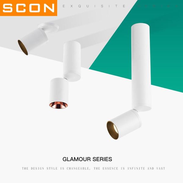 

scon 7w high cri nice looking modern creative surface mount 350 degree adjustable led spotlight lamp