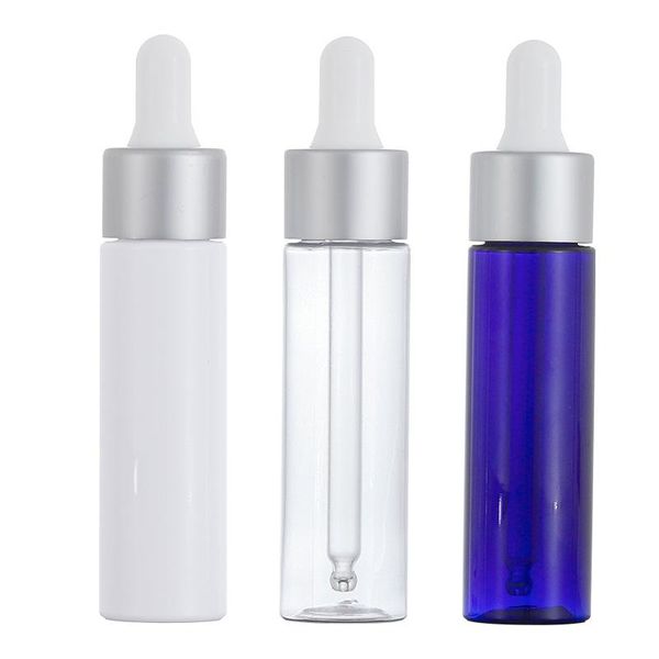 

storage bottles & jars 30ml plastic empty essential oil travel refillable dropper portable transparent blue frosted cosmetic containers