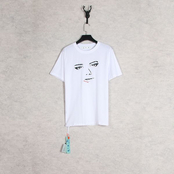 

style short sleeve off sketch eyes oil painting letters large t-shirt unisex, White;black