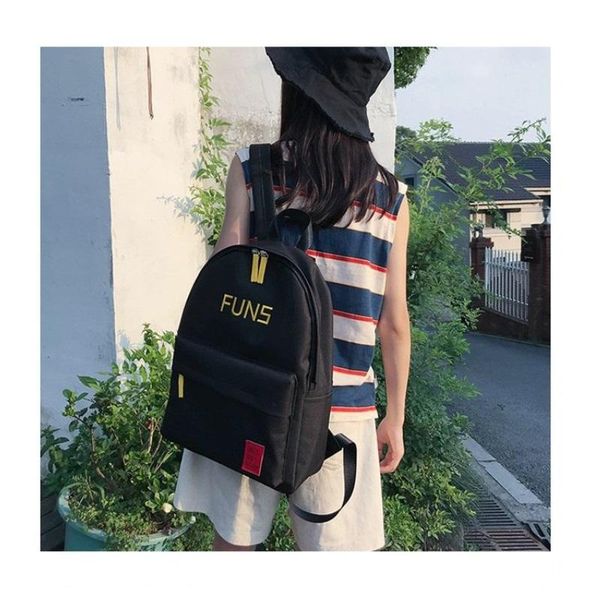 

backpack fashion pattern panelled ventilation shoulder bag lady leisure schoolbag casual travel