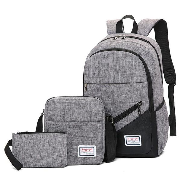 

backpack women 3 pc/set mochila mujer nylon travel lapknapsack 2021 masculina