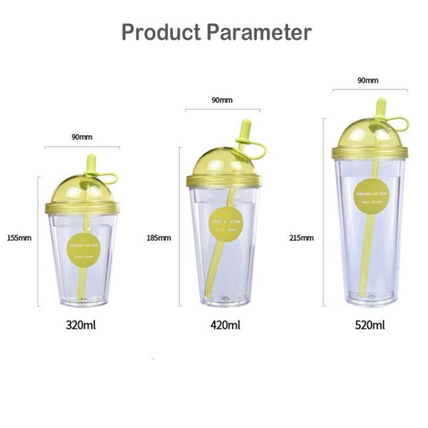 

wholesale juice office water tea straw home mug drinking wall double portable cup traveling coffee bpa tumbler hlmhc