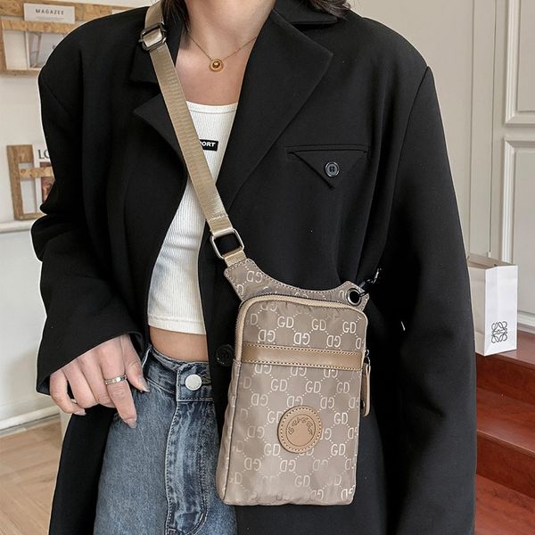 

fashion personalized mobile phone bag women's slung neck cloth change summer mini