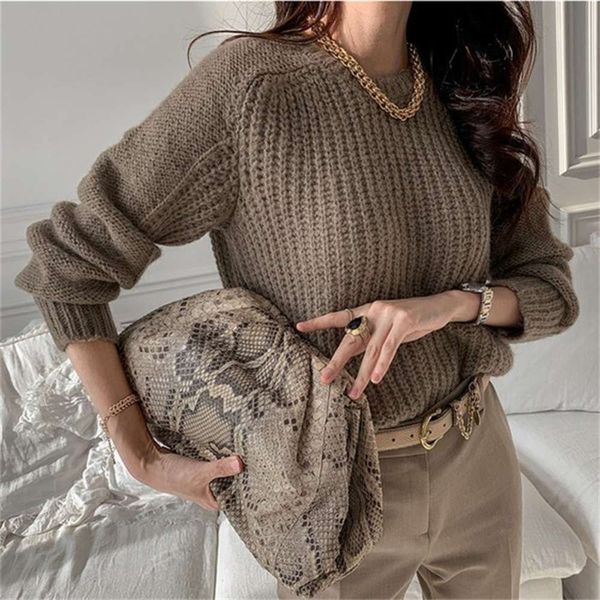 

autumn and winter chic loose style high-grade sweater thickened women, White;black