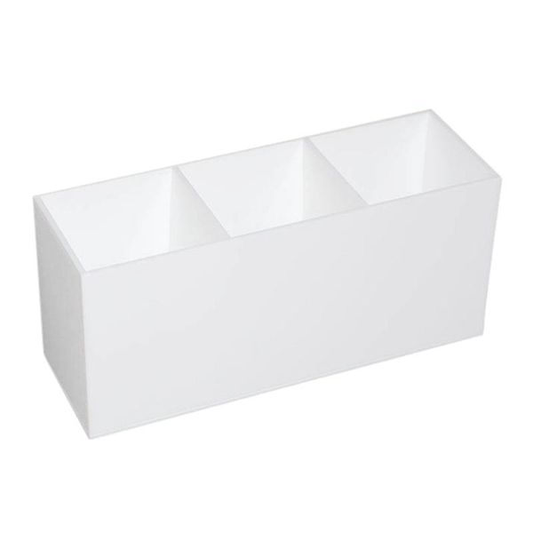 

acrylic cosmetics organizer 3 slot makeup brush eyeliners display storage holder