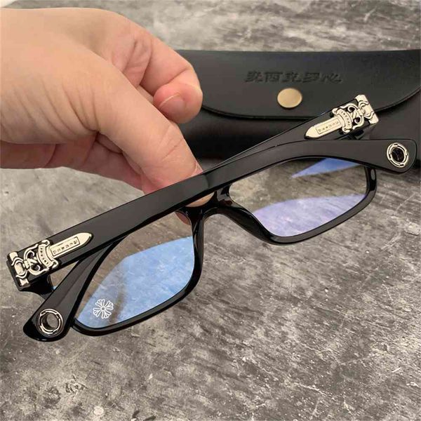 

80% off store online jack u late short sighted silver glasses frame, White;black