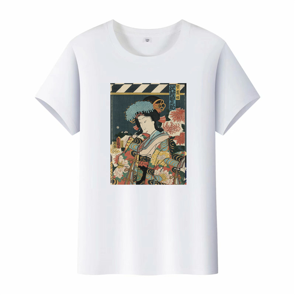 

men's t-shirts zodf 2021 summer retro t-shirt men washed fashion pattern print 100% cotton streetwear, White;black