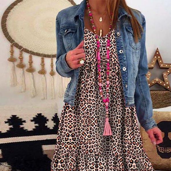 

autumn dress women leopard print plus size dress loose long sleeve elegant dresses woman party night robe femme 2021 new, Black;gray