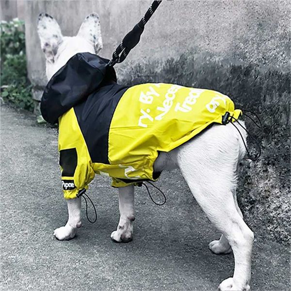 Haustier Hund Wasserdichter Mantel Das Hundegesicht Haustierkleidung Outdoorjacke Hunderegenmantel Reflektierende Kleidung für kleine, mittelgroße und große Hunde 211106