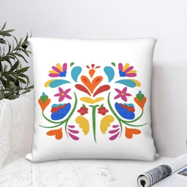 

pillow case mexican otomi flowers square pillowcase cushion cover comfort polyester throw for home sofa living room
