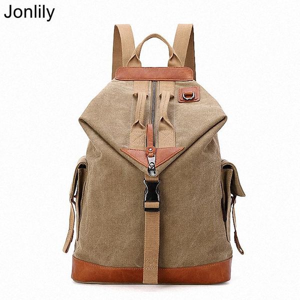 

backpack jonlily fashion canvas high capacity travel bag hiking pack daily purse teens daybag school -kg443