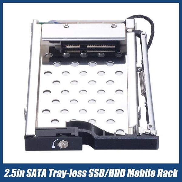 

computer cables & connectors st8210b 2.5 inch sata hard disk drive mounting bracket aluminum caddy tray ssd hdd mobile rack hight transfer r