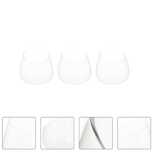 

storage bottles & jars 3pcs slant cut candy jar flower vase glass bottle container tabledeskdecor
