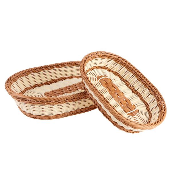 

storage baskets 2pcs creative woven basket flower fruit holder