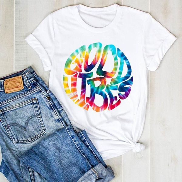 

women lady good vibes cute cute travel ladies print fashion summer t tee tshirt womens female shirt clothes graphic t-shirt, White