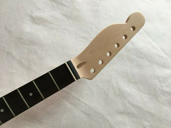 

diy left hand electric guitar neck replacement 22 fret maple rosewood fretboard