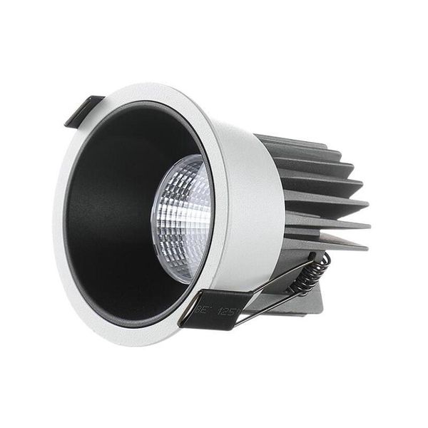 

dimmable led cob recessed downlight 10w 12w round white led ceiling spot light background