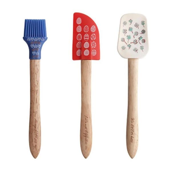 

3 pcs silicone spatula set baking cream spatula sweeping aberdeen butter scratching in all directions
